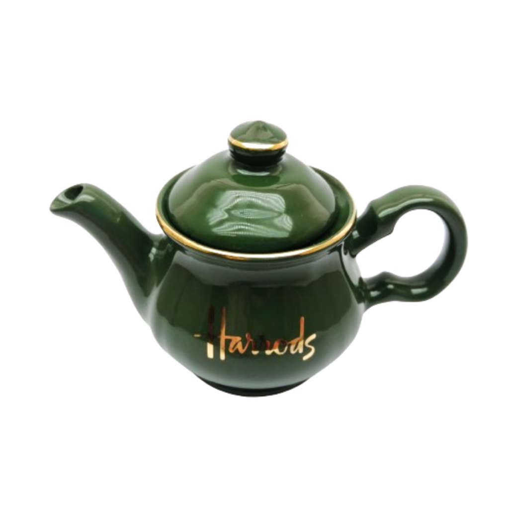 English Porcelain Harrods store England Hunter Green Ceramic small